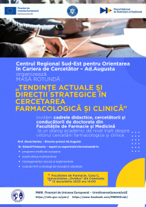 Read more about the article Masa rotundă a Centrului Regional Sud-Est pentru Orientarea în Cariera de Cercetător – Ad.Augusta